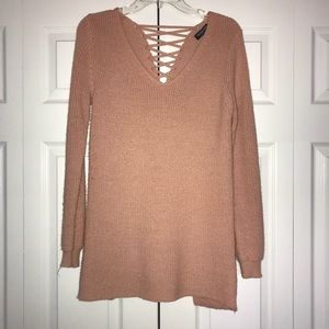Criss cross back sweater